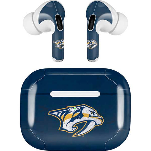 NHL Nashville Predators Distressed AirPods Skins